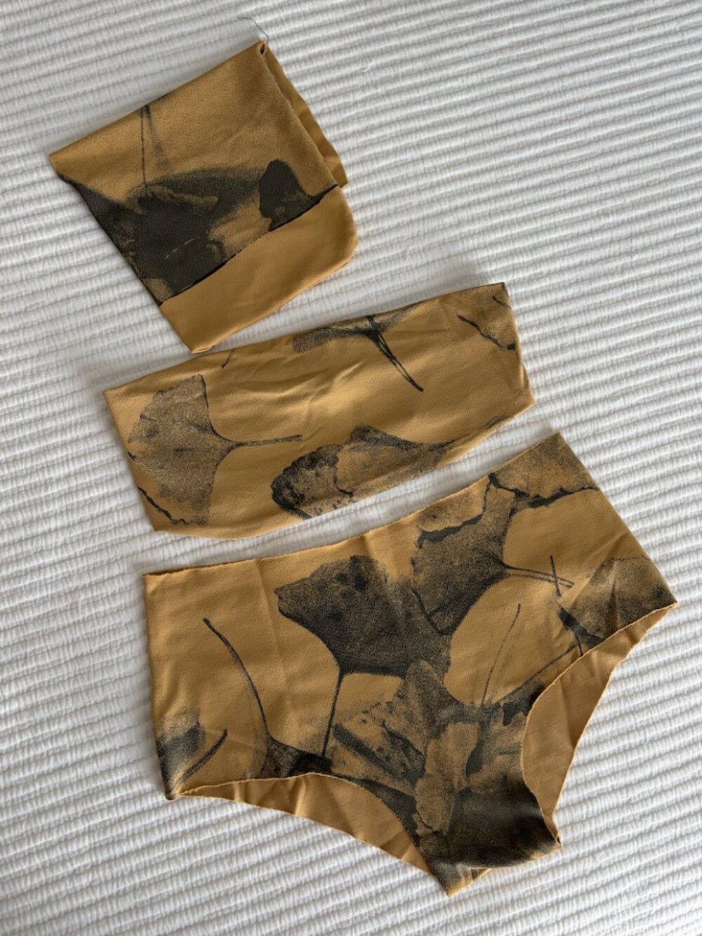 Ginkgo Print Bandeau Bikini